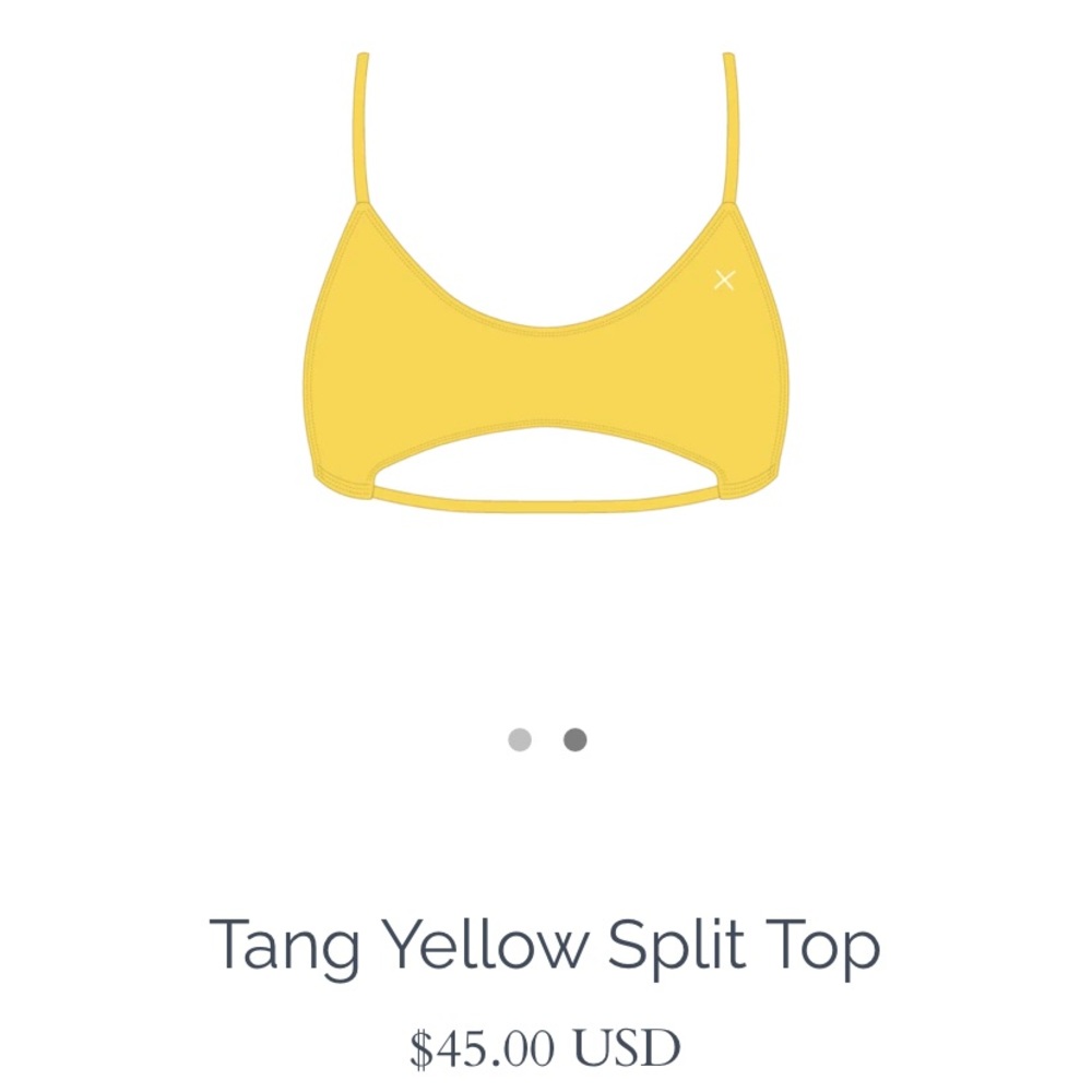Boutine LA Tang Yellow Split Top - SMALL